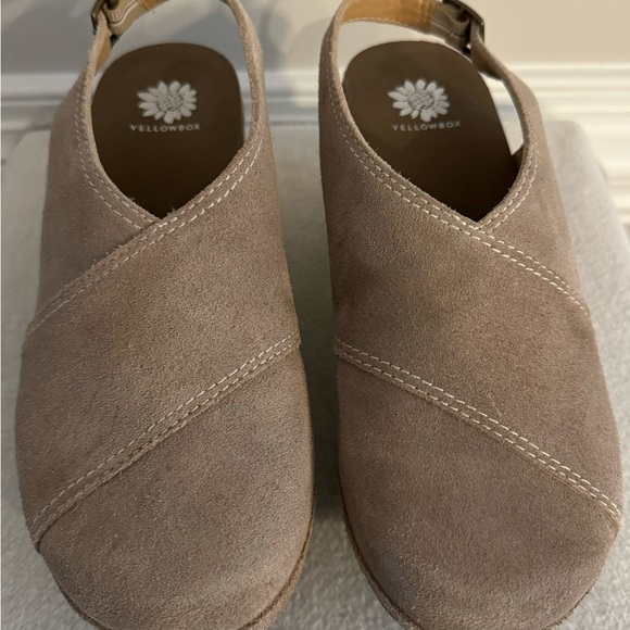 Yellow Box Suede Clogs - Picture 2 of 5